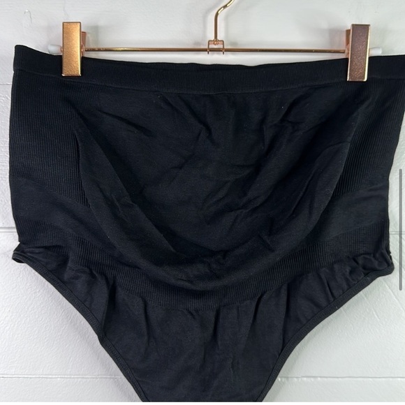 BLANQI Black Maternity Pregnancy Seamless Over Belly Support Thong Size XXL - Picture 6 of 10